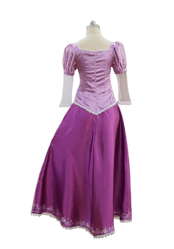 Rapunzel Prinsessklänning Dam Cosplay Kostym Karnevalsfestklänning Kläder NY {KDO} M
