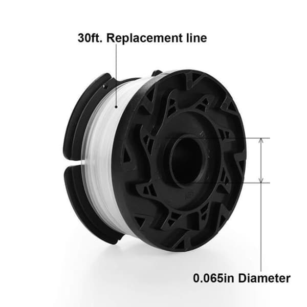 Trimmerspolar - Black + Decker AF-100 - 9,14 meter - 1,65 mm - 8 stycken