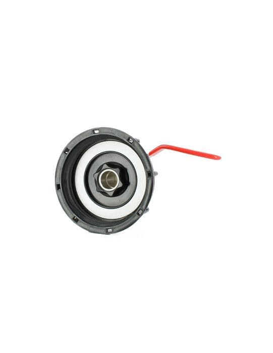 S100X8 vattentankkoppling med 15 mm förkromad mässingskran