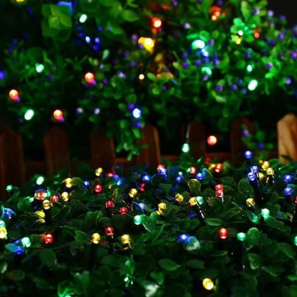 Ljusslinga - - 22m - 200 LED - Flerfärgad - Solcellsdriven