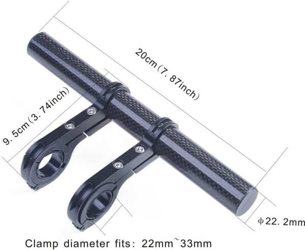 Cykelstyre förlängning kolfiberfäste aluminiumlegeringsklämma