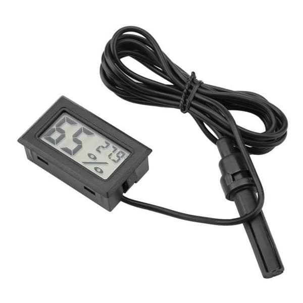 Minihygrometer, 1,9 * 1,1 * 0,6 meter, temperatur och luftfuktighet, för inkubatorer