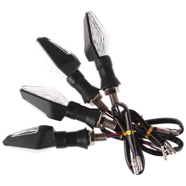 4st Universella Motorcykelcykel 12 LED Blinkers