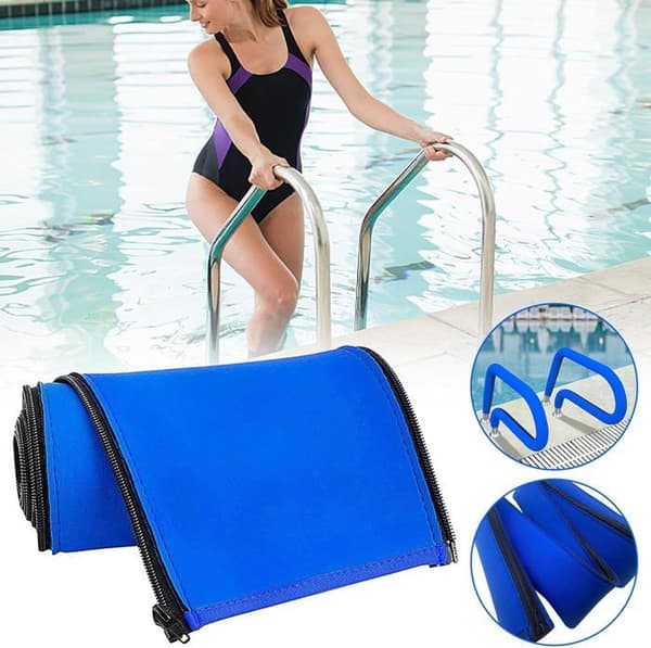 Poolräckesskydd 120*15 CM Mjuka skyddande överdrag med dragkedja, 1 stycke