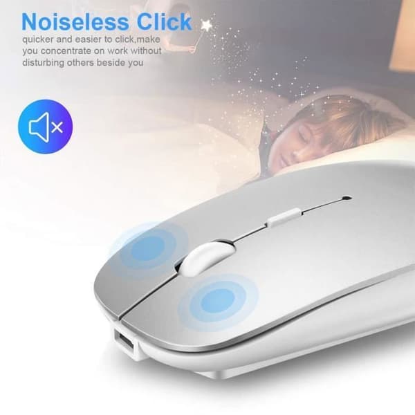 Trådlös Bluetooth-mus - Minimus - Kompatibel med Macbook, iPad, iPhone och Android - Tyst - Optisk