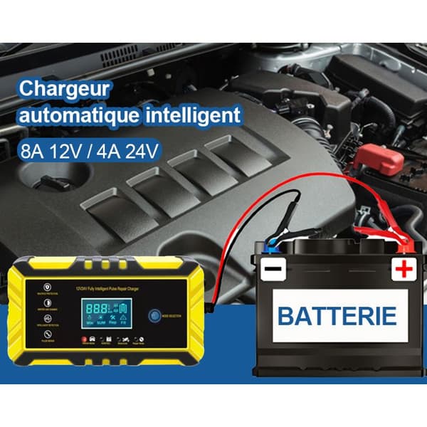 12V 6A Smart batteriladdare för bil, motorcykel, lastbil – BRILLSTEN