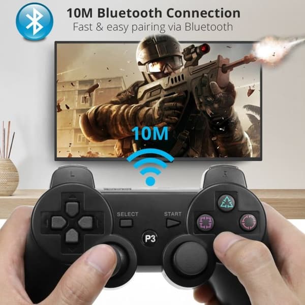 Svart PS3 Dubbelkontrollpaket