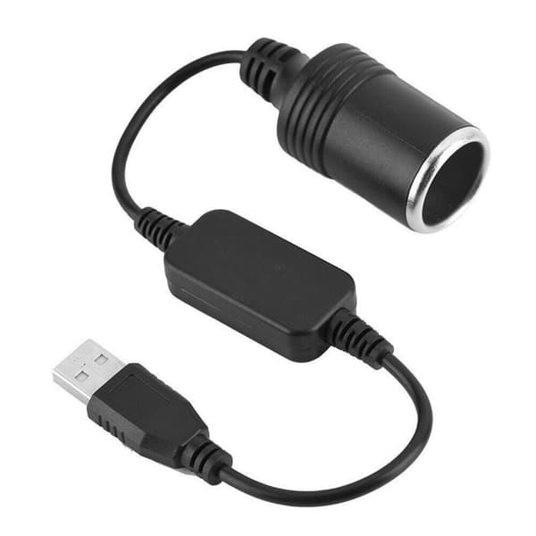 ZISONIX Strömadapter - USB till 12V - Svart - Universal - 8W