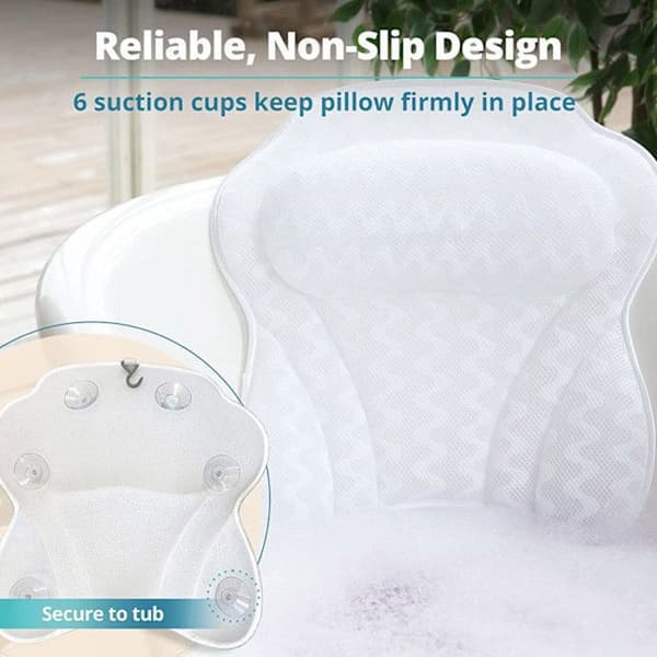 Badkudde, nackstöd, tjock och mjuk 3D air mesh SPA KUDDE
