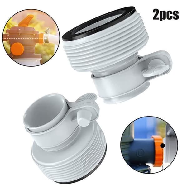 Anslutningsadaptrar - INTEX - Typ B - 2-pack - 32 och 38 mm anslutning - Plast