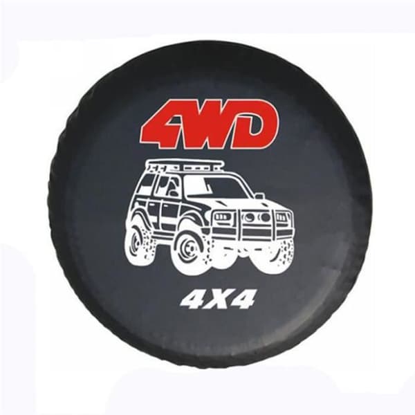 16 tum 4WD 4x4 PVC läder reservhjul däckskydd däckväska