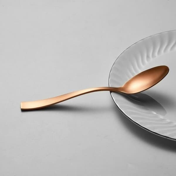 Bestickset - ARTHUR MARTIN - AM0056 - 24 delar - Rostfritt stål - Kopparfinish Matte copper finish