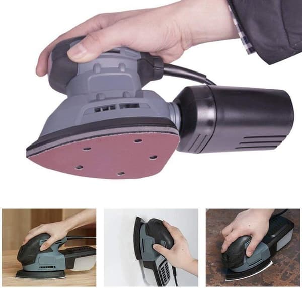 40 trekantiga slippapper för 140 mm slipmaskiner, 5-håls detaljslippapper, 1-pack