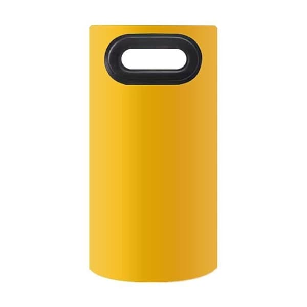 Hopfällbart fotbadkar - Gul - 21L - PVC - Bärbart