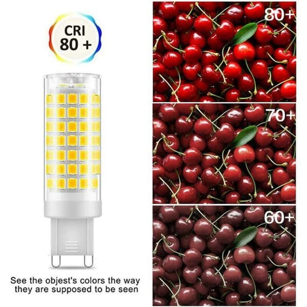 G9 LED-lampa - KCVV - 7W - Kallvit 6000K - 430LM - 6-pack