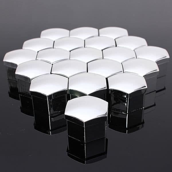 TEMPSA 20x 17mm Krom Plast Sexkantig Hjulmutter