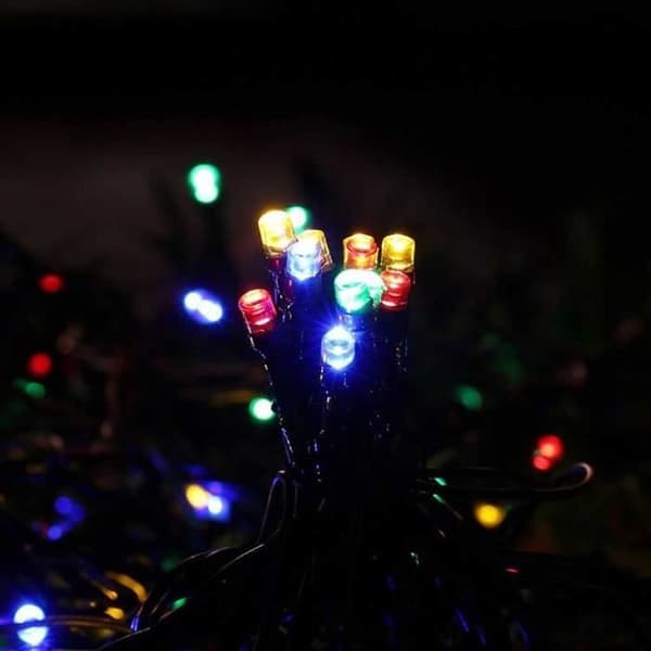 Ljusslinga - - 22m - 200 LED - Flerfärgad - Solcellsdriven