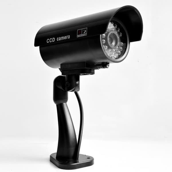CCTV Dummykamera - Röd IR LED - Inomhus/Utomhusbruk - Effektiv Avskräckning