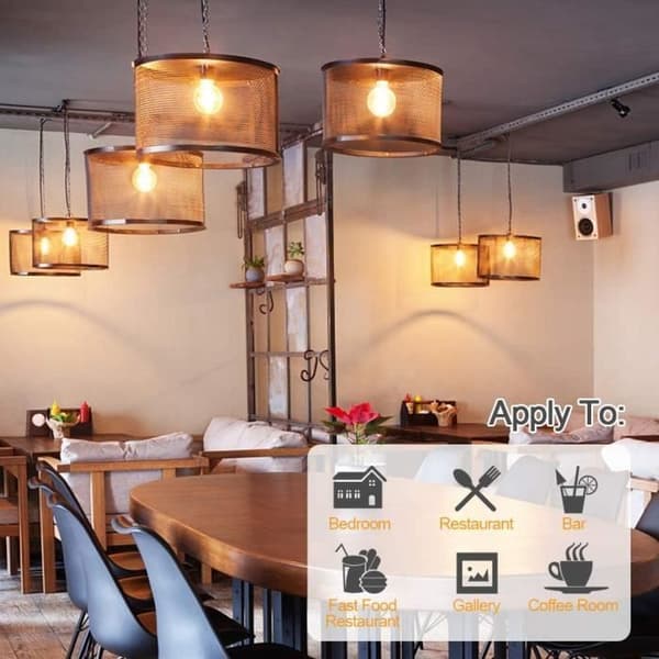 8-pack E27 G80 4W LED-glödlampor, retro Edison-stil bruna glaslampor, 2700K varmvit, ej dimbar