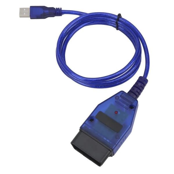 OBD2 Diagnoskabel - ASHATA - USB - Blå - Universal - Kompatibel med flera modeller