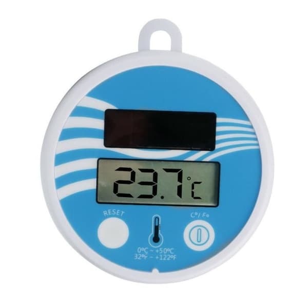 Digital termometer - KATOOM - Soldriven - 0-50°C - Tydlig display - Pool och spa