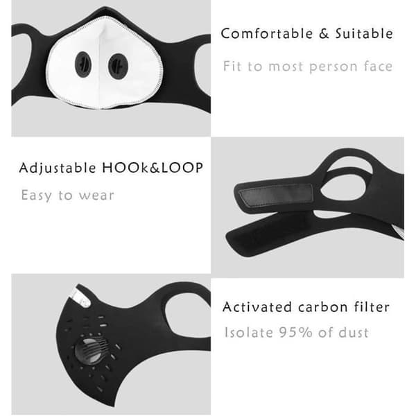 Dammask för utomhuscykling