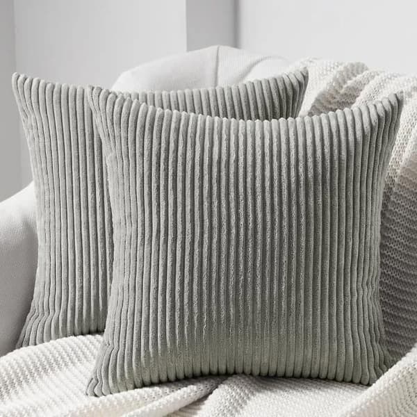 Kuddfodral - FUIENKO - Set om 2 - 40x40cm - Polyester - Grå