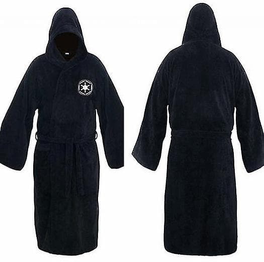 Star Wars Badrocka Jedi Sith Badrocka med huva Mantel Fleecetröja L