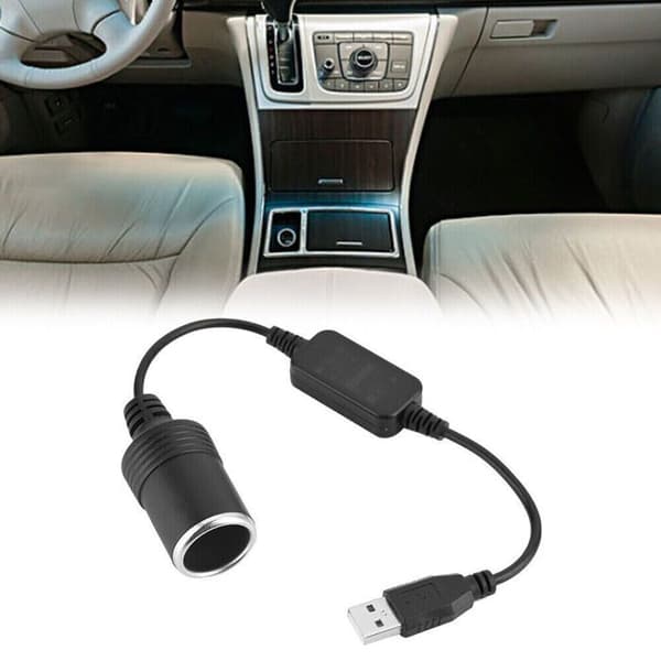 ZISONIX Strömadapter - USB till 12V - Svart - Universal - 8W