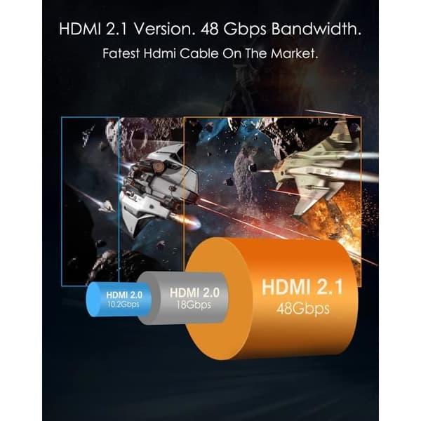 HDMI 2.1-kabel - 3M - 8K 60Hz - Ultra HD - eARC HDR
