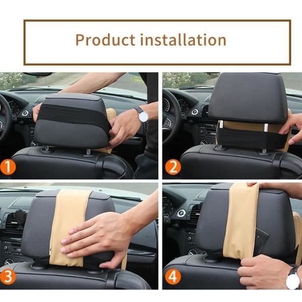 Bil Nackstöd Kudde Memory Foam Nackkudde Bilbarnstolskudde för Förare och Passagerare 22*30cm Svart
