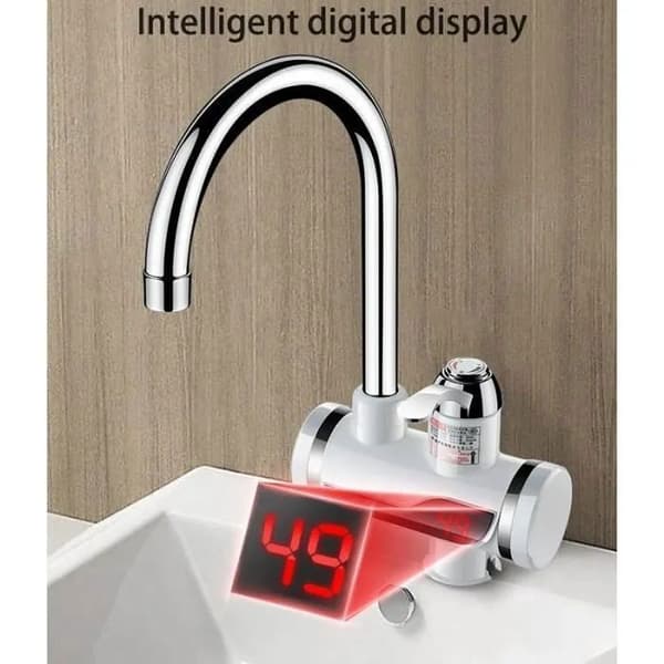 Omedelbar Vattenvärmare Kran - Elektrisk - 3000W - 360° - LED - Hög Prestanda