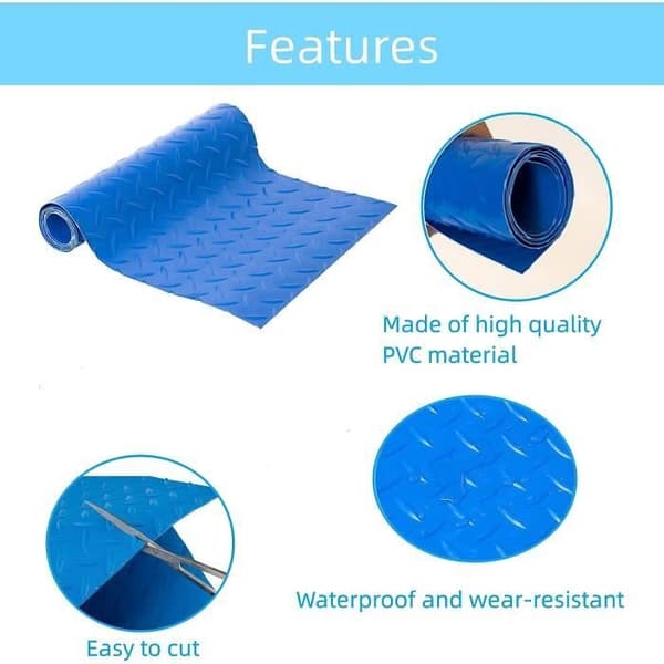 Poolstege matta - Ej specificerad - 23 x 90 cm - Halkfri - Hållbar - Högkvalitativ PVC