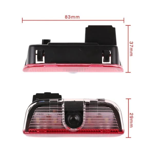 2 st. LED-dekorativa dörrlampor Välkomstprojektor kompatibel med VW Passat B6 B7 Sharan CC Golf 5 6 7 Jetta Scirocco 3 Tiguan EOS 2PCS