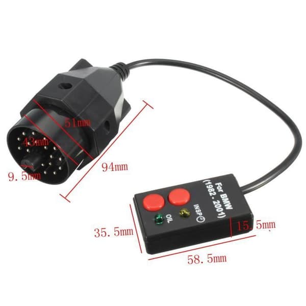 U 20Pin OBD Diagnostiskt Återställningsverktyg för BMW E30 E34 E36 E39 82-2001