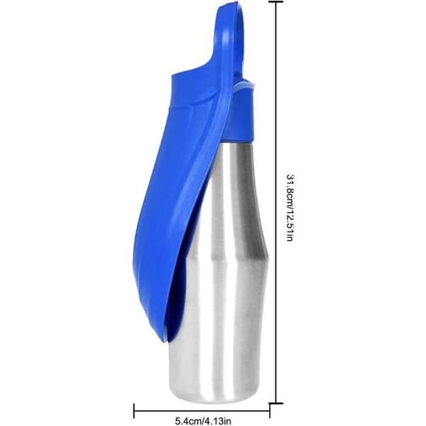 Bärbar vattenflaska för hund - Rostfritt stål - 750 ml - Unisex