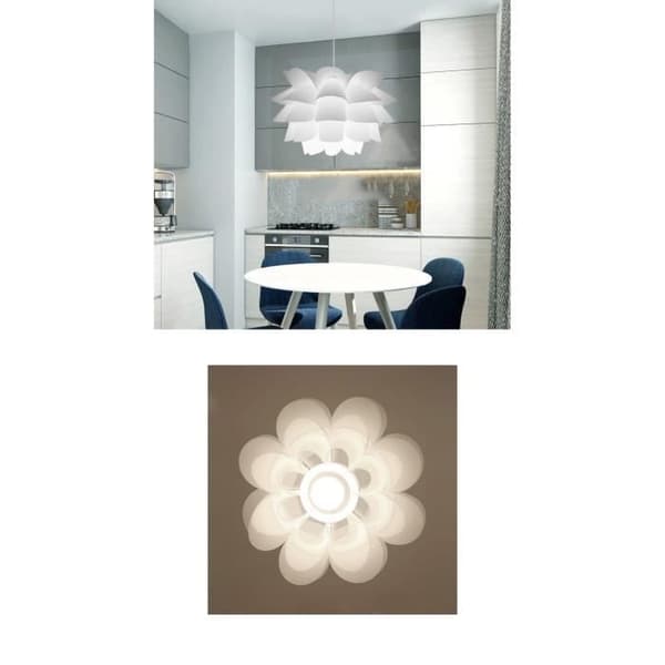 Taklampa - OLY MAGIC - Lotus - 36x28cm - PVC - E27