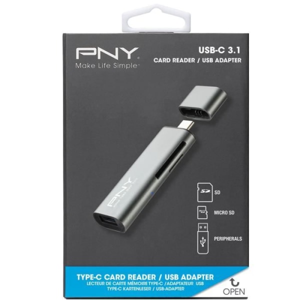 PNY USB-C kortläsare - USB