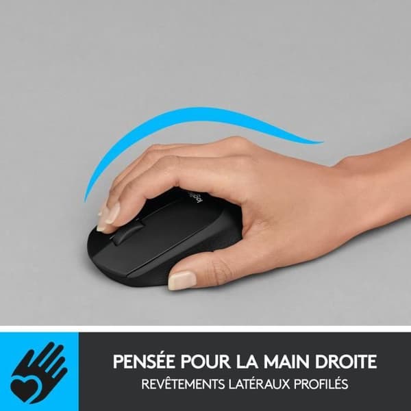 Mus - Trådlös - Logitech - M330 Silent Plus - Svart - Tyst