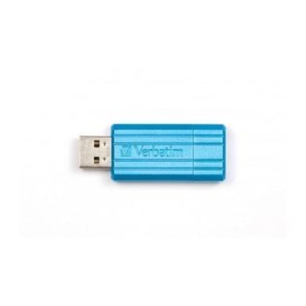 VERBATIM PinStripe USB-minne - 16 GB - USB 2.0 - Blå