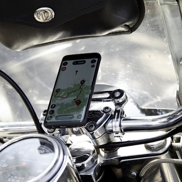 SP Connect Moto Mount Pro motorcykel smartphone holder - sort/sølv - TU