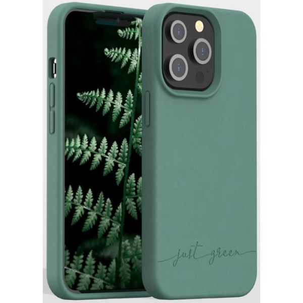 Night Green biologisk nedbrydeligt cover til iPhone 13 Pro Just Green