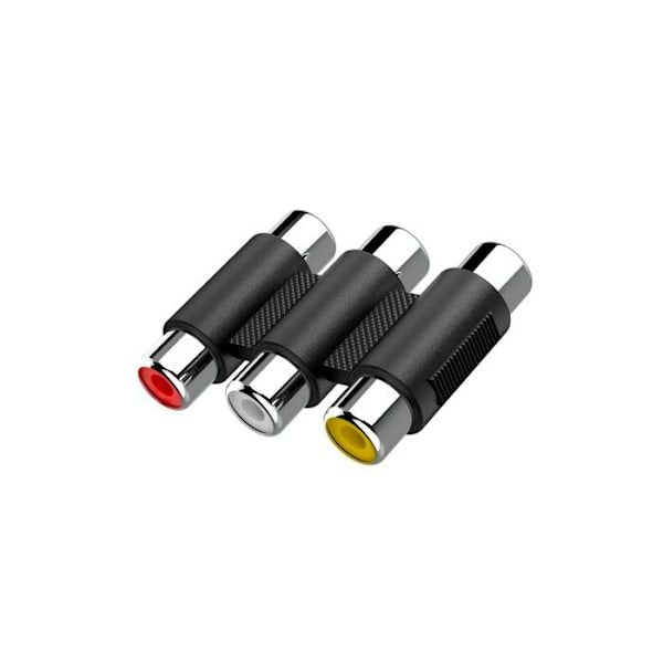 Videoadapter, 3 RCA-honkontakter - 3 RCA-honkontakter