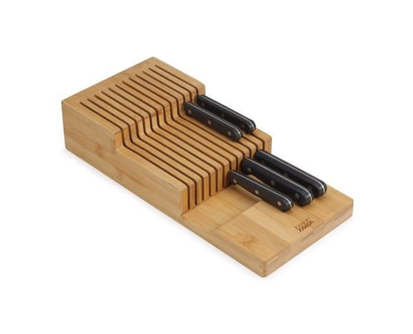 Organisatör för låda - JOSEPH JOSEPH - 851695 - 2 nivåer - Bambu - 12 knivar max Bambu