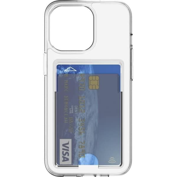 Coque - Bigben - iPhone 14 Pro - Hybride - Transparent - Integrerad kortficka