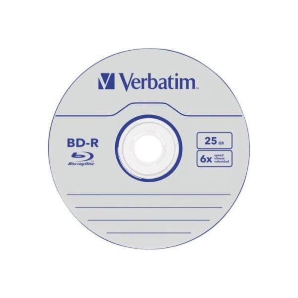 VERBATIM BD-R-skivor - 50 media - 25 GB 6x - spindel