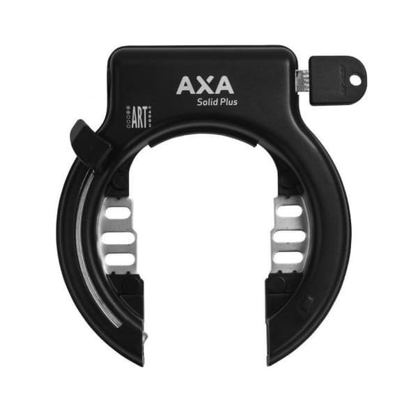 Ringslits - AXA - Solid Plus - Stål - Svart - 8,5 mm tjock Zwart