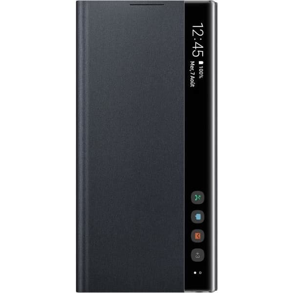 Clear View Cover Black Note10 Svart
