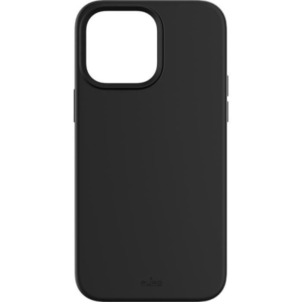 Apple iPhone 14 Pro Max silikonfodral Icon MagSafe-kompatibel svart Puro