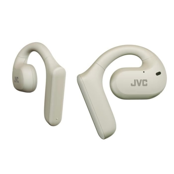 JVC HA-NP35T Vit - IPX4 trådlösa öppna hörlurar för näratelefoner - True Wireless - Bluetooth 5.1 - Kommando/mikrofon - 7 + 10 batteritid